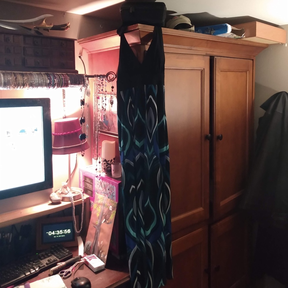 Long backless dress